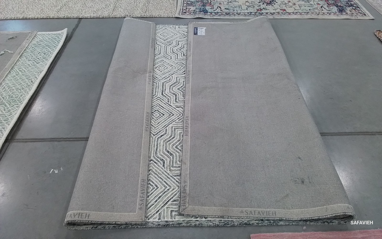 BEIGE / BLUE 8′-0″ x 10′-0″ Back Stain Rug, Reduced Price 1172802838 CPR215B-8