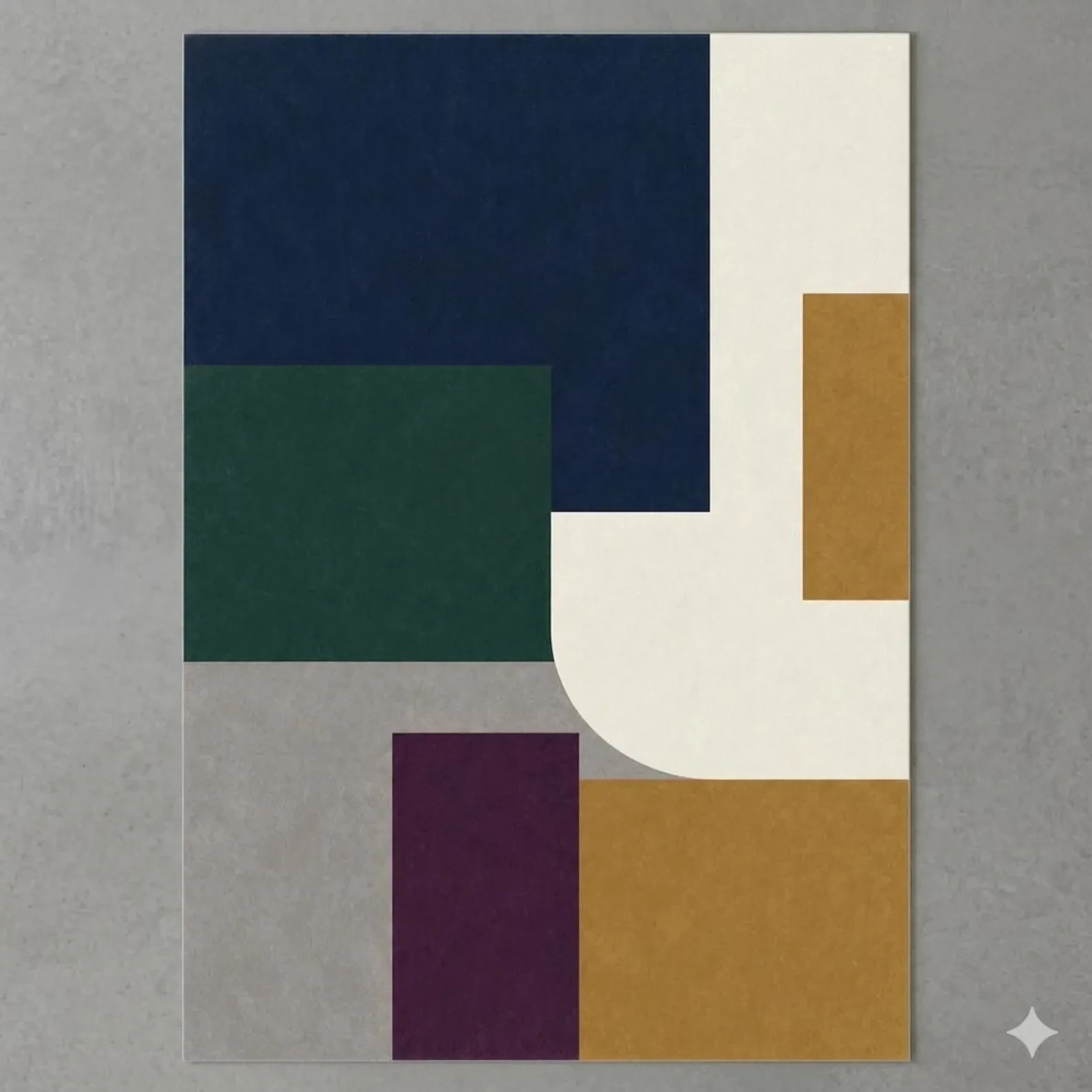 Luxury Abstract Modern Hand Tufted Rug Geometric Multicolor Premium Carpet.