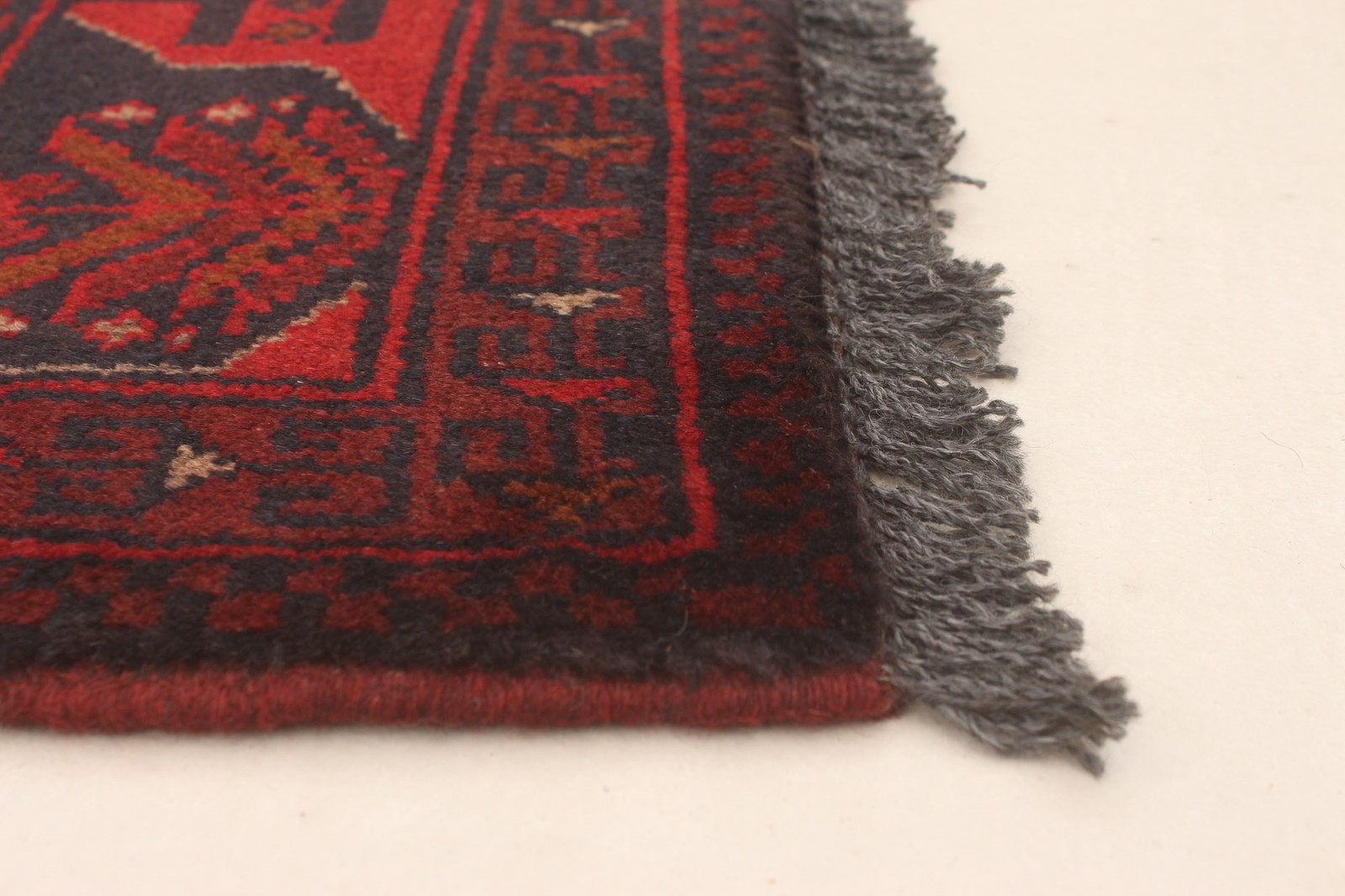 Traditional Hand-Knotted Geometric Area Rug 3’5″ x 4’11” Oriental Wool Carpet