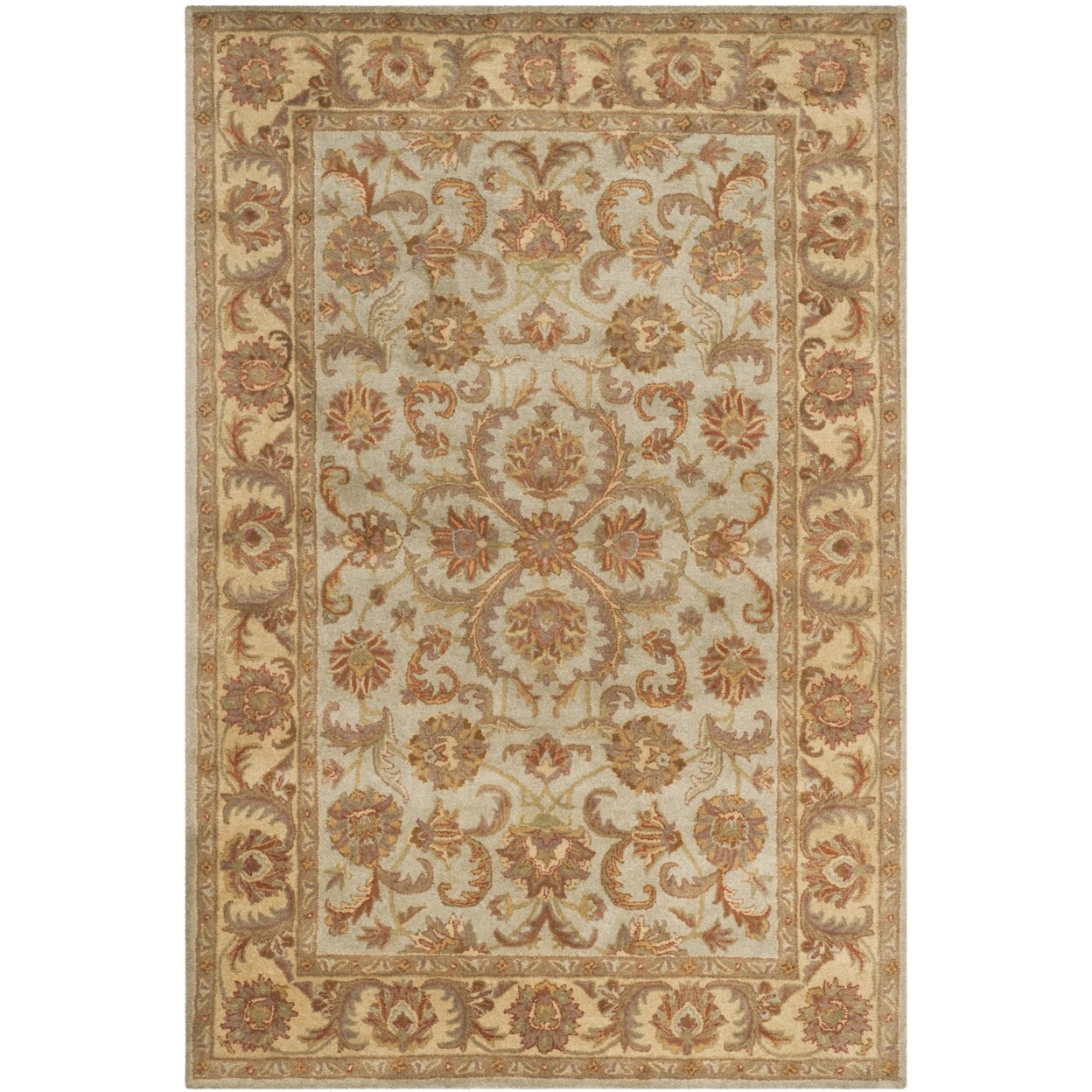 SAFAVIEH Heritage HG811A Handmade Green / Gold Rug
