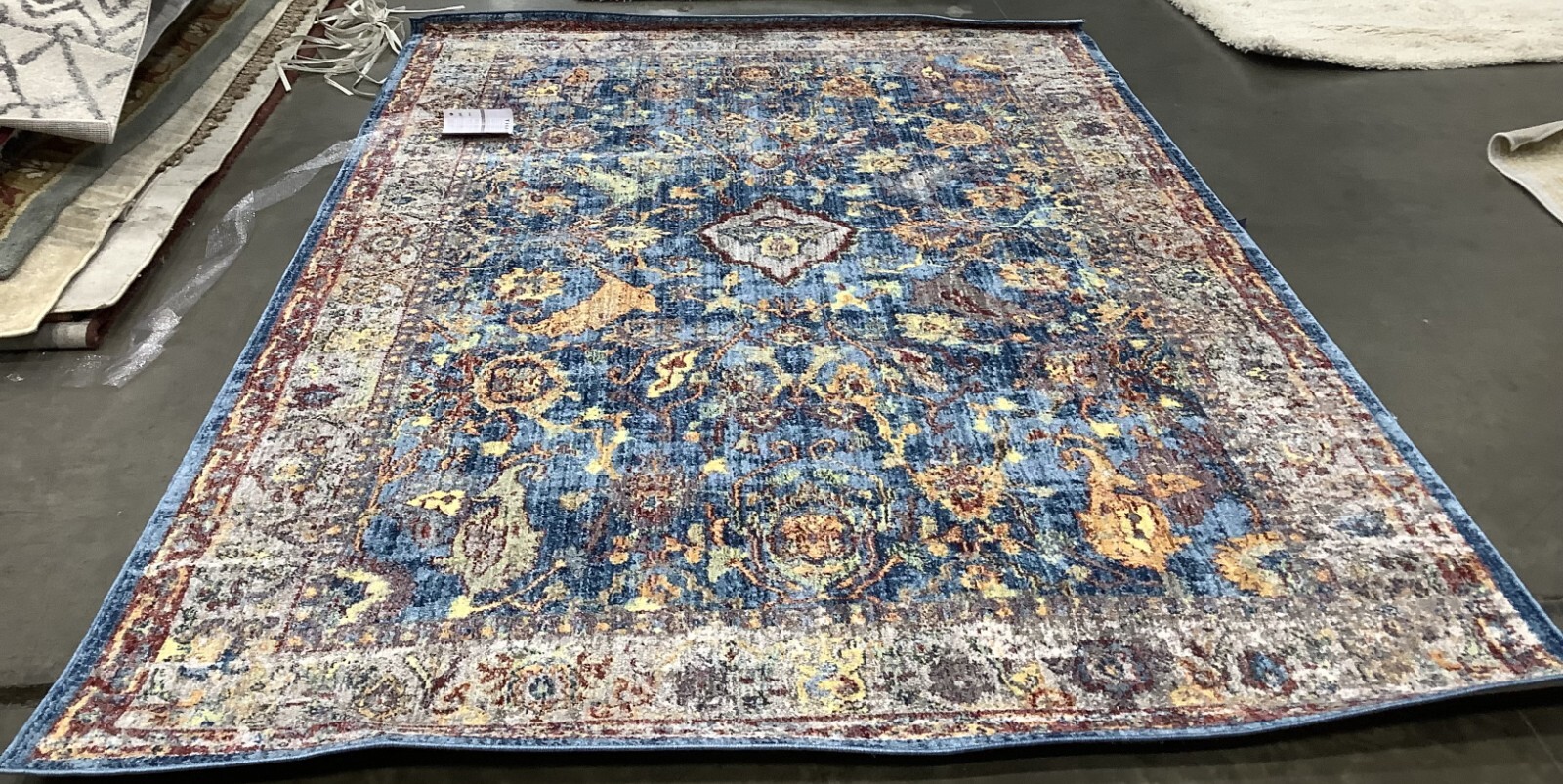 BLUE / LIGHT GREY 6′-0″ x 9′-0″ Flaw in Rug, Reduced Price 1172680191 BTL361C-6