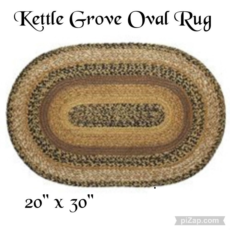 Braided Area Rug Oval Floor Carpet 20″x30″ New Kettle Grove VHC