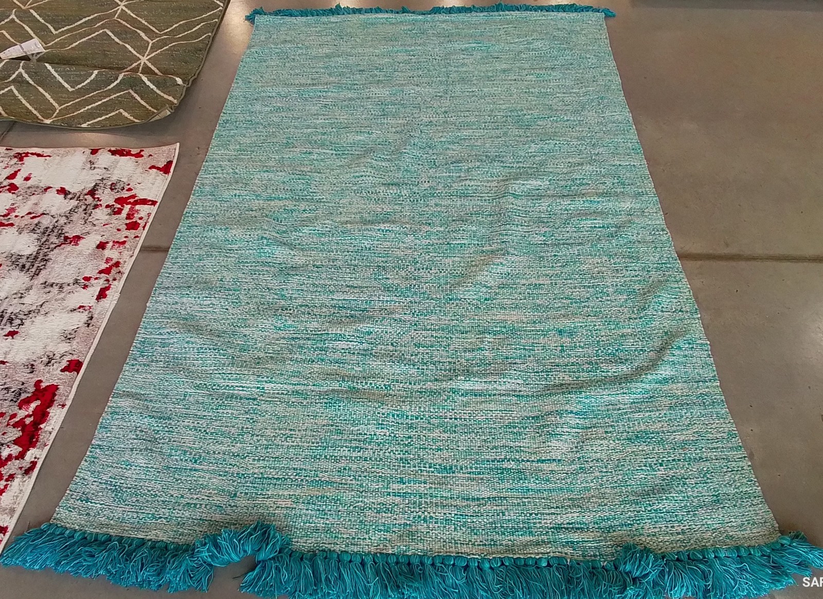 TURQUOISE 5′-0″ x 8′-0″ Flaw in Rug, Reduced Price 1172775528 MTK610E-5