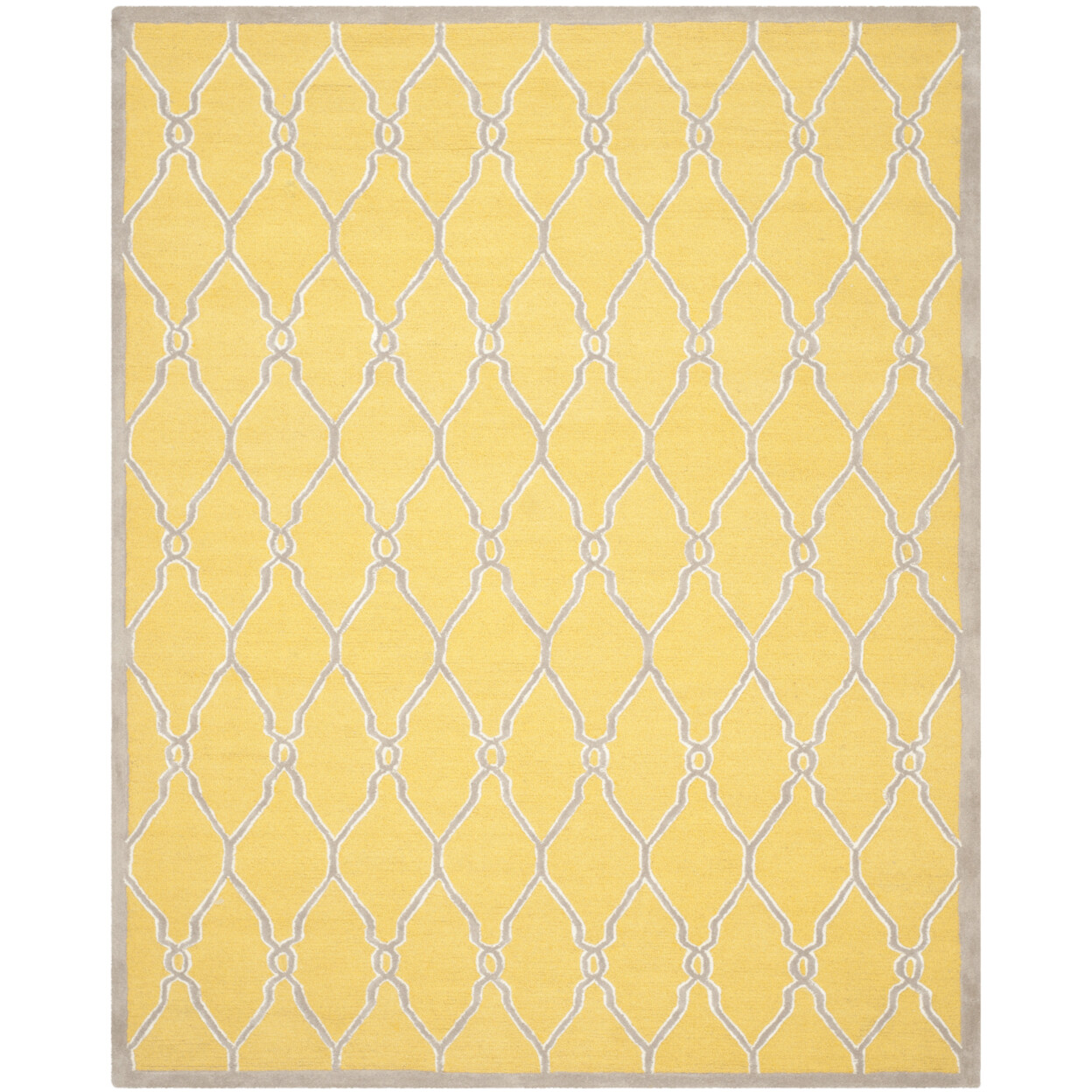 SAFAVIEH Cambridge CAM352Q Handmade Gold / Ivory Rug