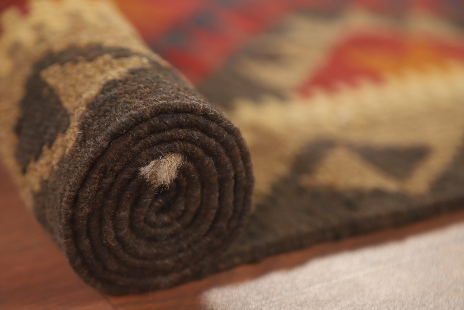 Reversible Kilim Oriental Area Rug 5×6 Hand-woven Geometric Carpet for Any Room