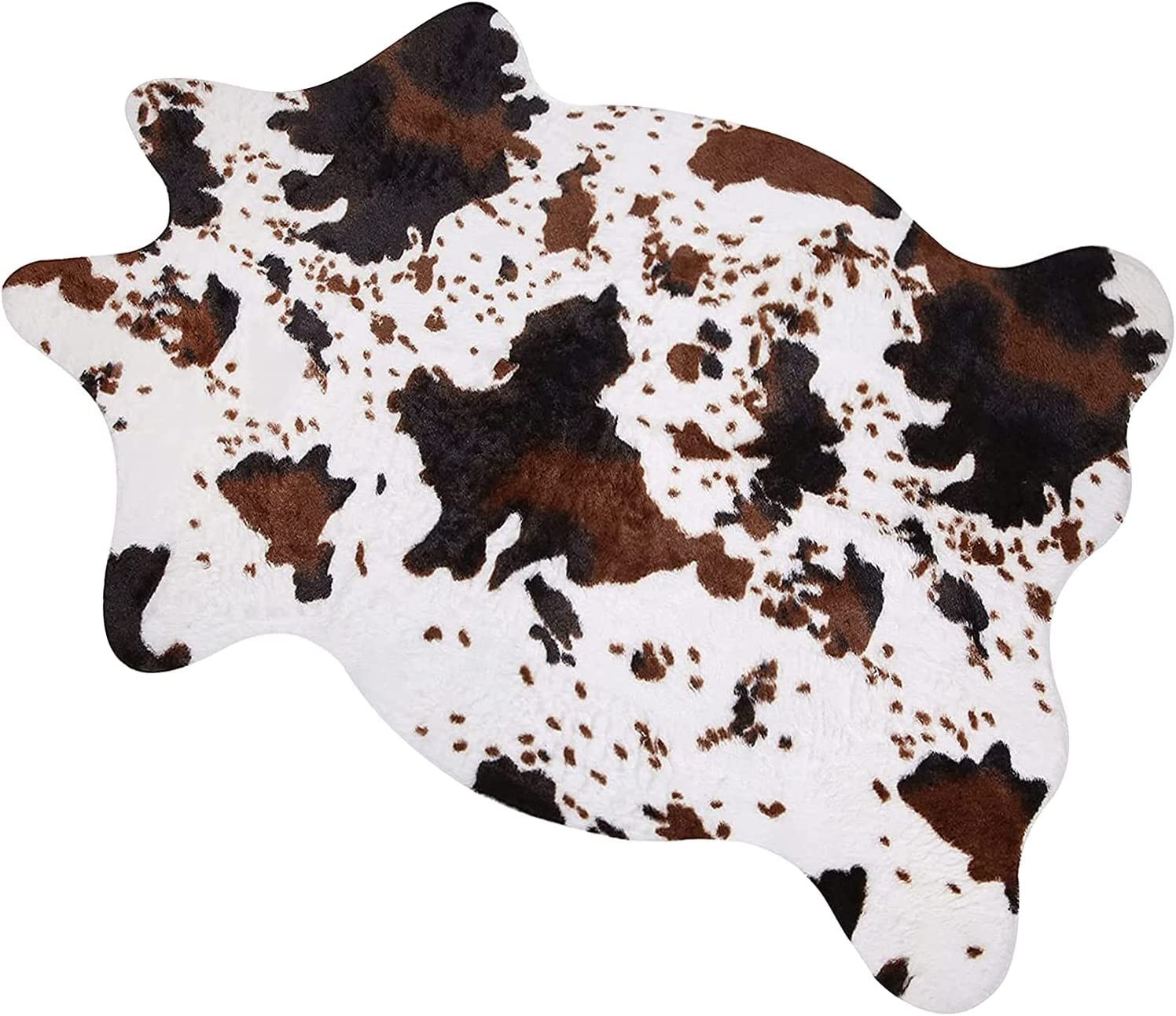 MACEVIA Cowhide Rug Cute Cow Print Rugs Western Decor for Living Room Bedroom…