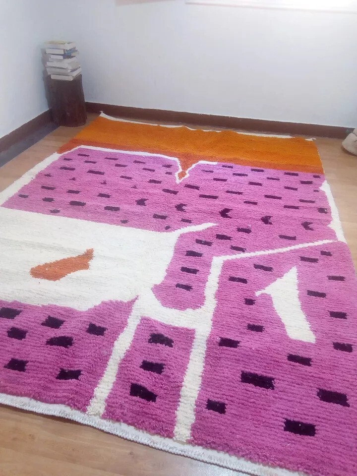 Latest moroccan Moroccan rug Hand knotted, Beni Ourain rug, all wool Bathroom