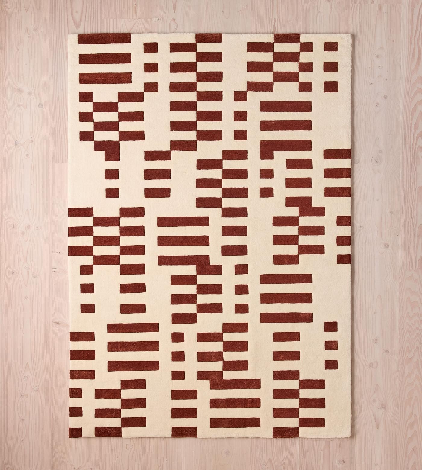 Hand-Tufted Wool Rug 8×10 10×14 ft – Soho Home Raya Rug, Rust, Handmade Area Rug