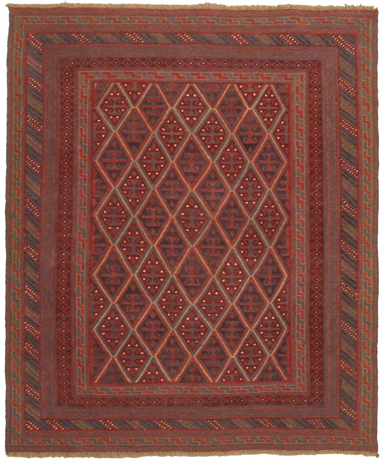 Traditional Vintage Hand-Knotted Oriental Carpet 5’0″ x 6’0″ Wool Area Rug