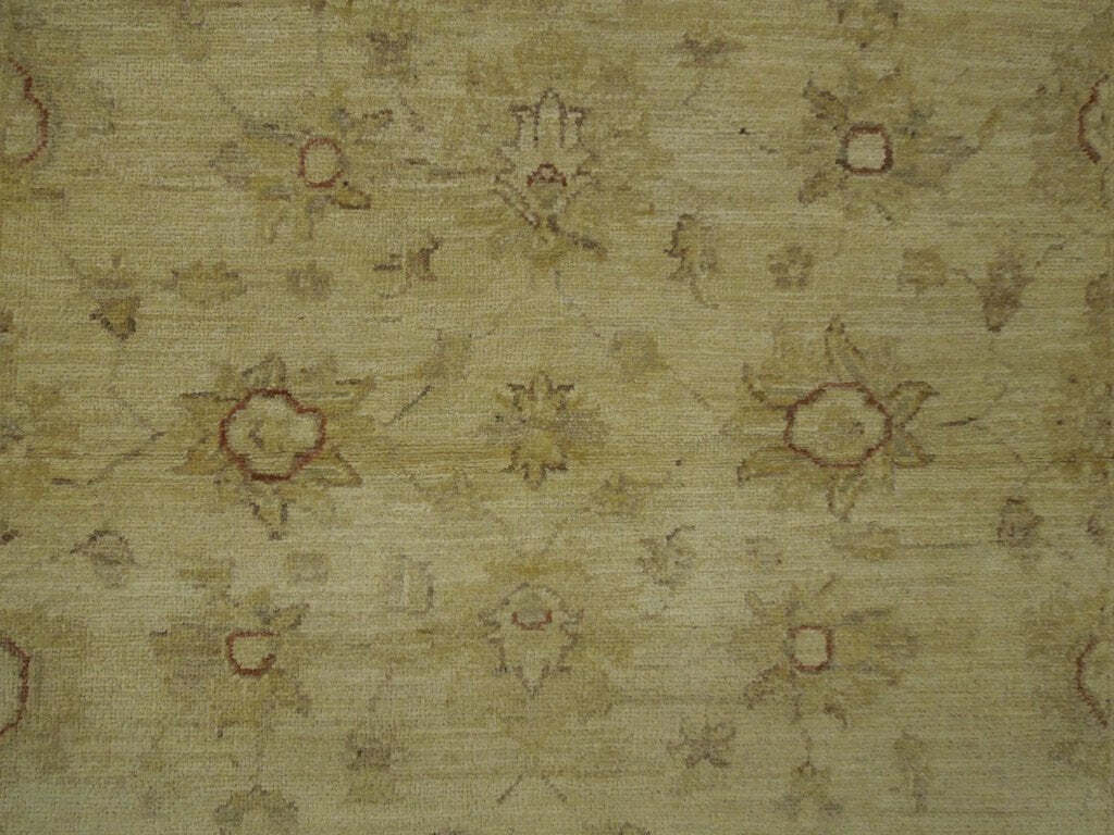 4′ x 6′ beige Sage green Chobi Peshawar Handmade Rug # PIX-20270