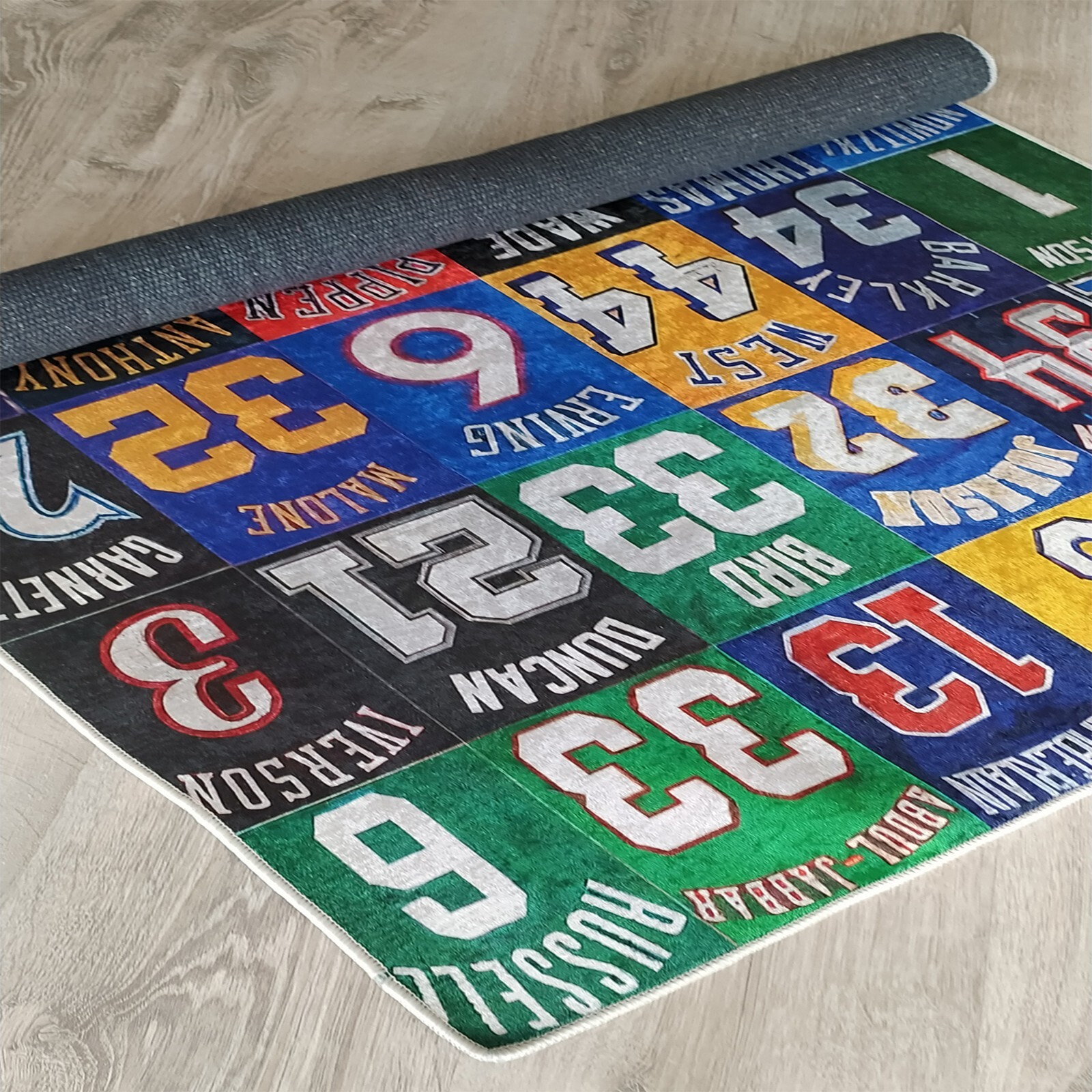 American Basketball People Number Rug, Basketball, Basketball Rug, Kids Room Rug