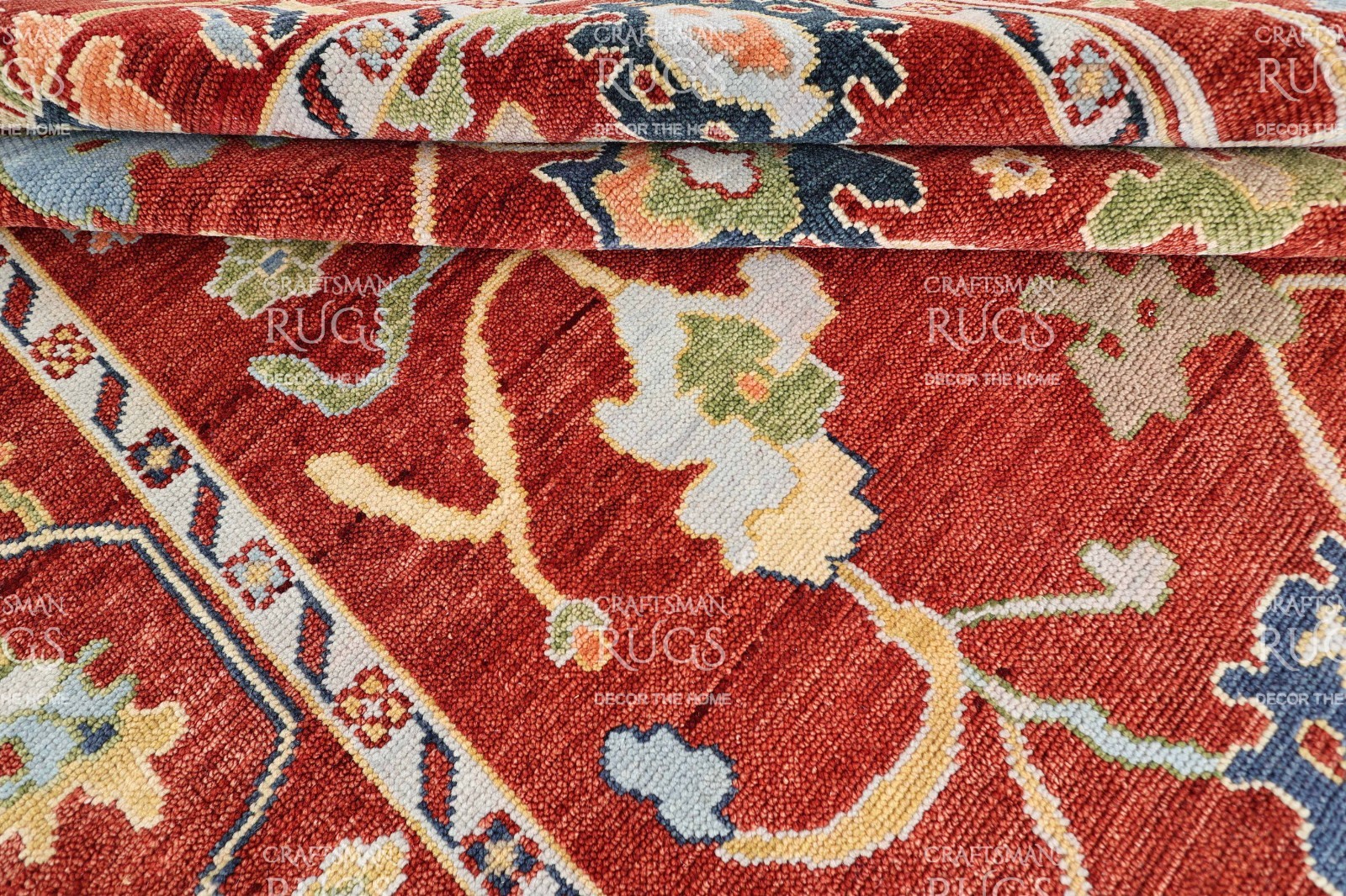 Rust Oushak Hand Knotted 4×6, 5×8, 6×9, 8×10, 9×12, 10×14, 12×15 Wool Area Rug