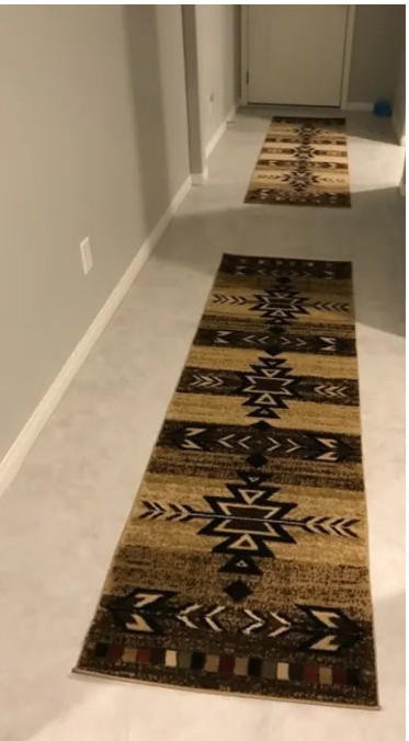 Southwestern Rug Runner Geometric Lodge Cabin Rustic Living Room 2’3″ x 7’7″ New