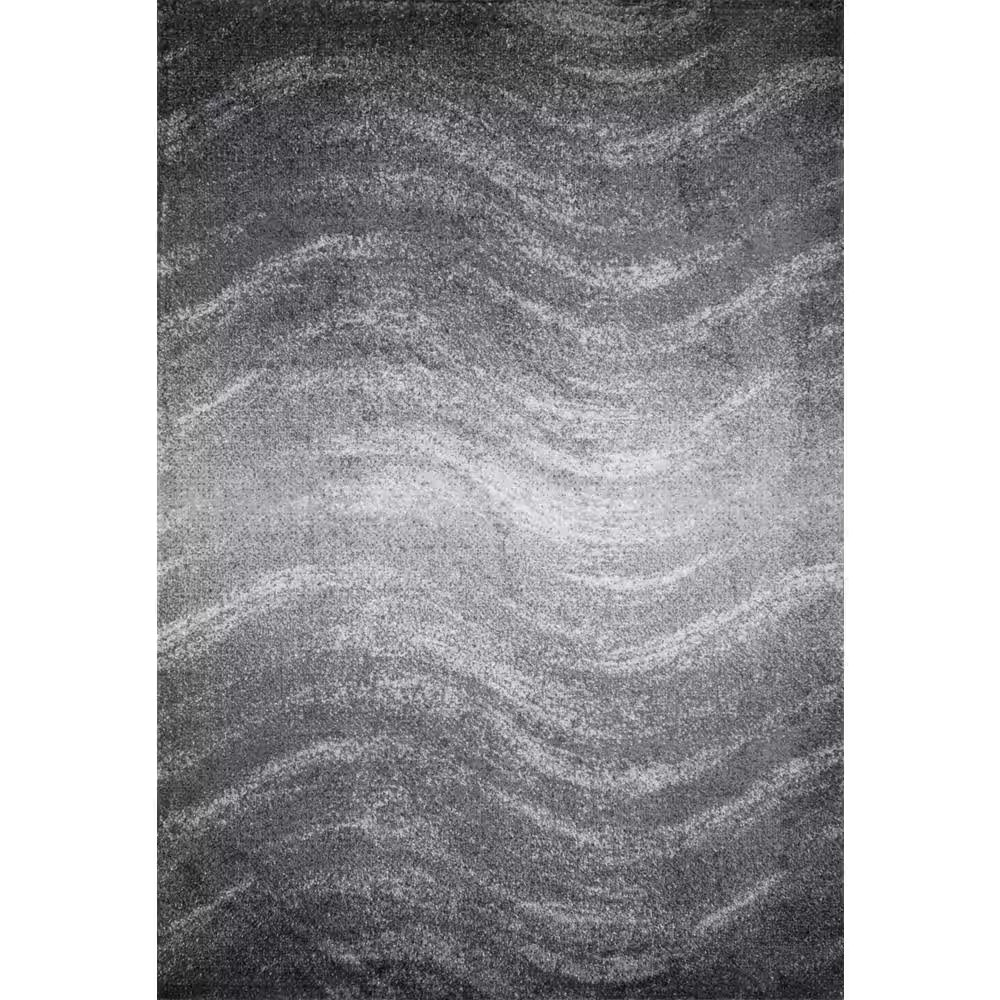 Julene Contemporary Ripples Gray Doormat 2 Ft. X 3 Ft. Area Rug