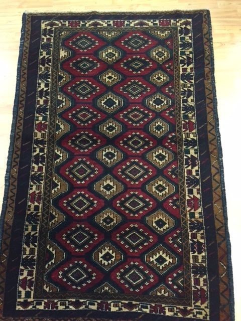 3’8″ x 5’10” New Afghan Turkeman Oriental Rug – Hand Made – 100% Wool Pile