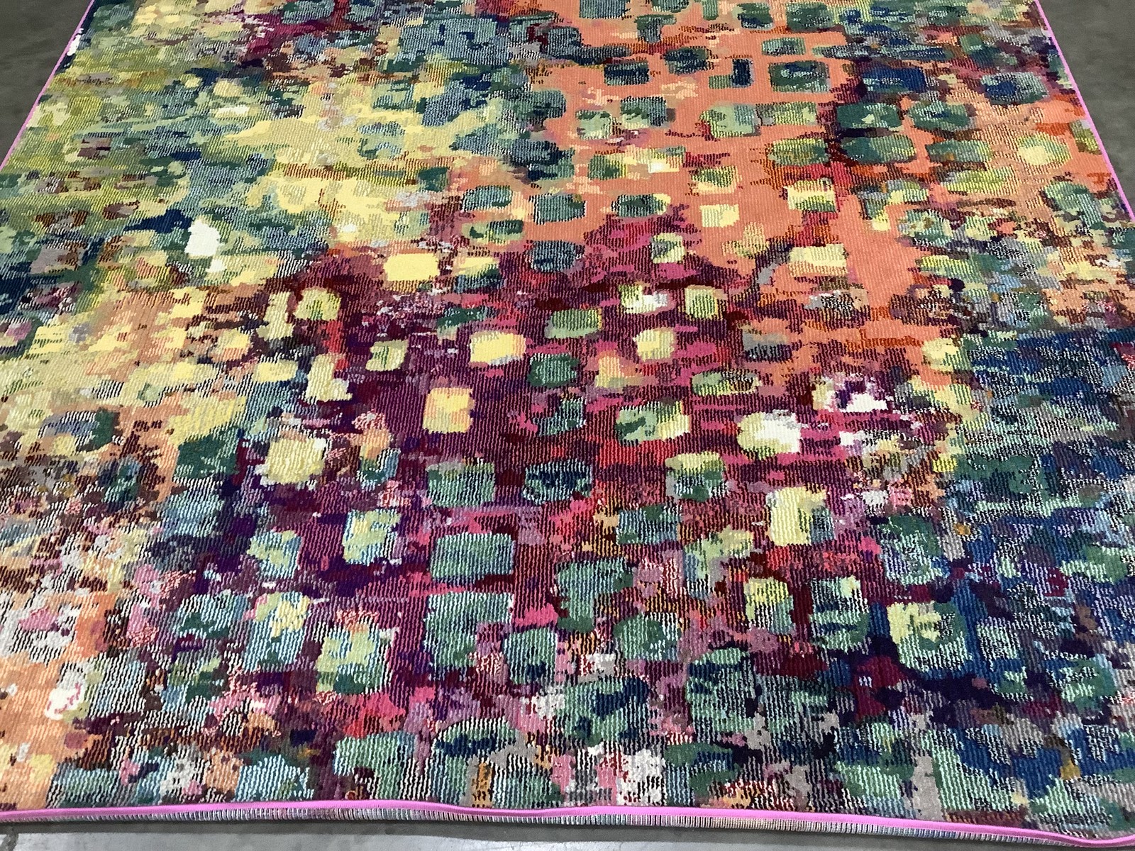 FUCHSIA / GOLD 8′-0″ x 10′-0″ Flaw in Rug, Reduced Price 1172682349 MAD425D-8