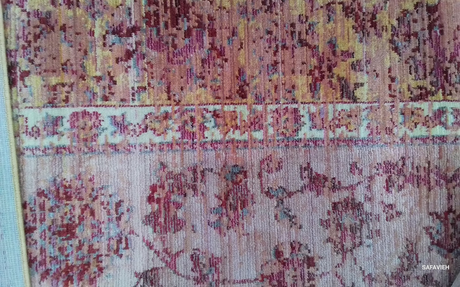 PINK / MULTI 8′-0″ x 10′-0″ Binding Stain Rug Reduced Price 1172803533 VAL113H-8