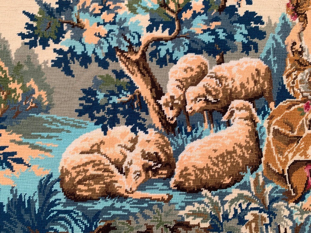 Vintage French Tapestry Handmade Tapestry Romantic Tapestry Home Decor 3×4 ft