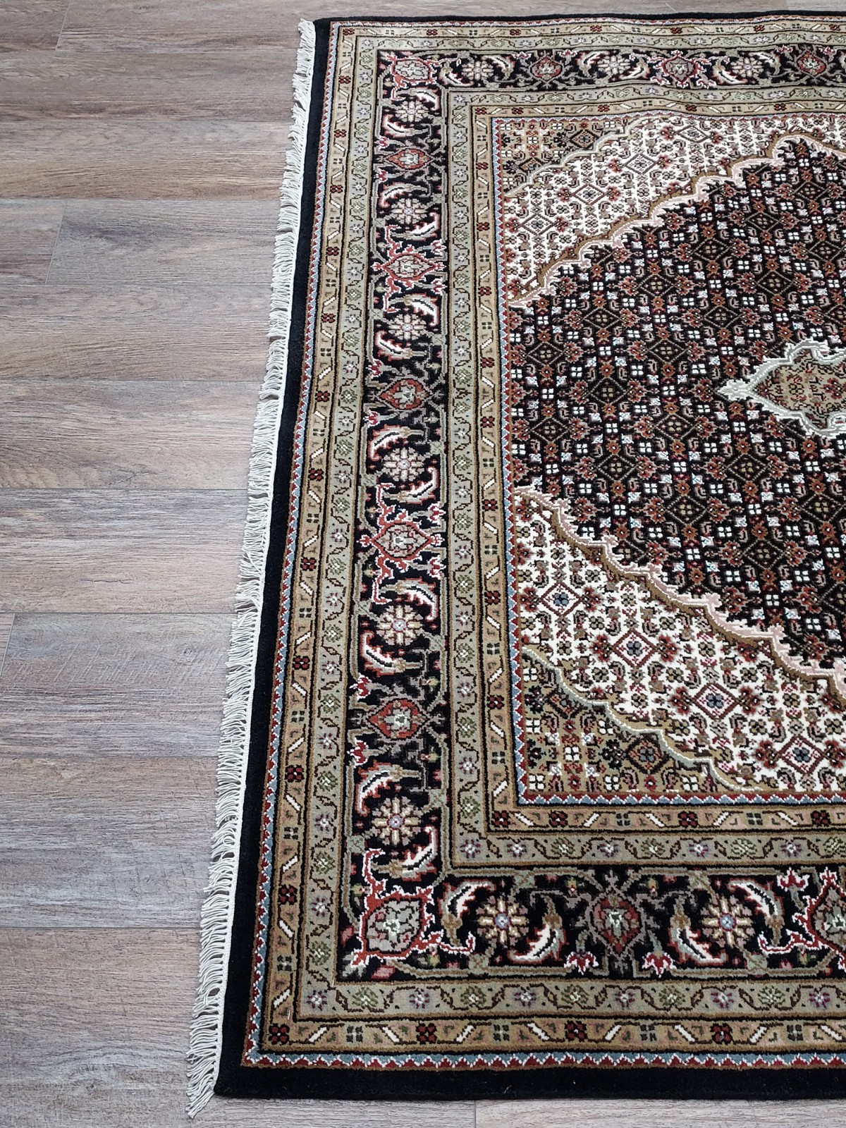 Anatolian Turkish Rug.Fish Design Hand Made Rug ,Turkish Silk&Wool Rug ,5.5×8 Ft