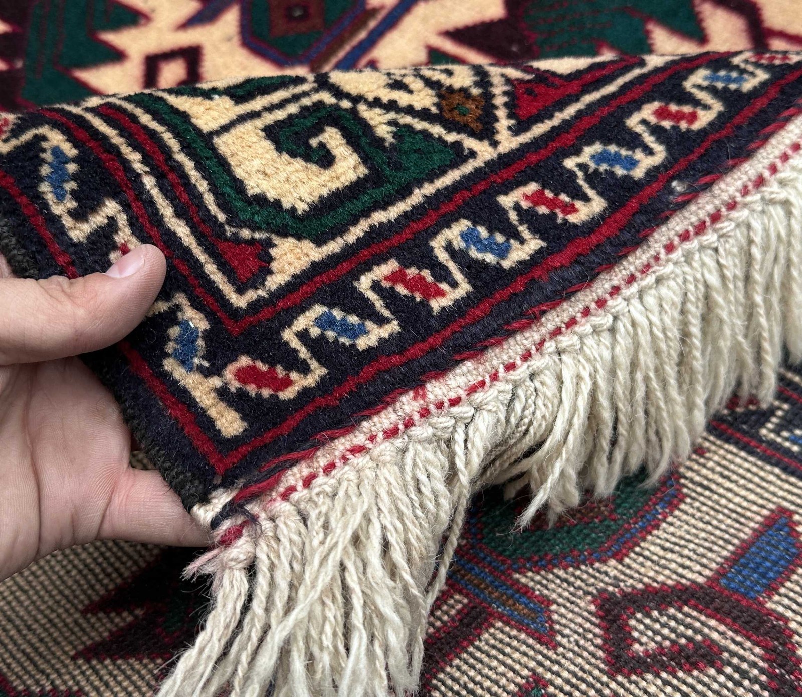 3×5 Afghan Baluchi Tree of Life Hand Knotted Rug Traditional Wool Carpet