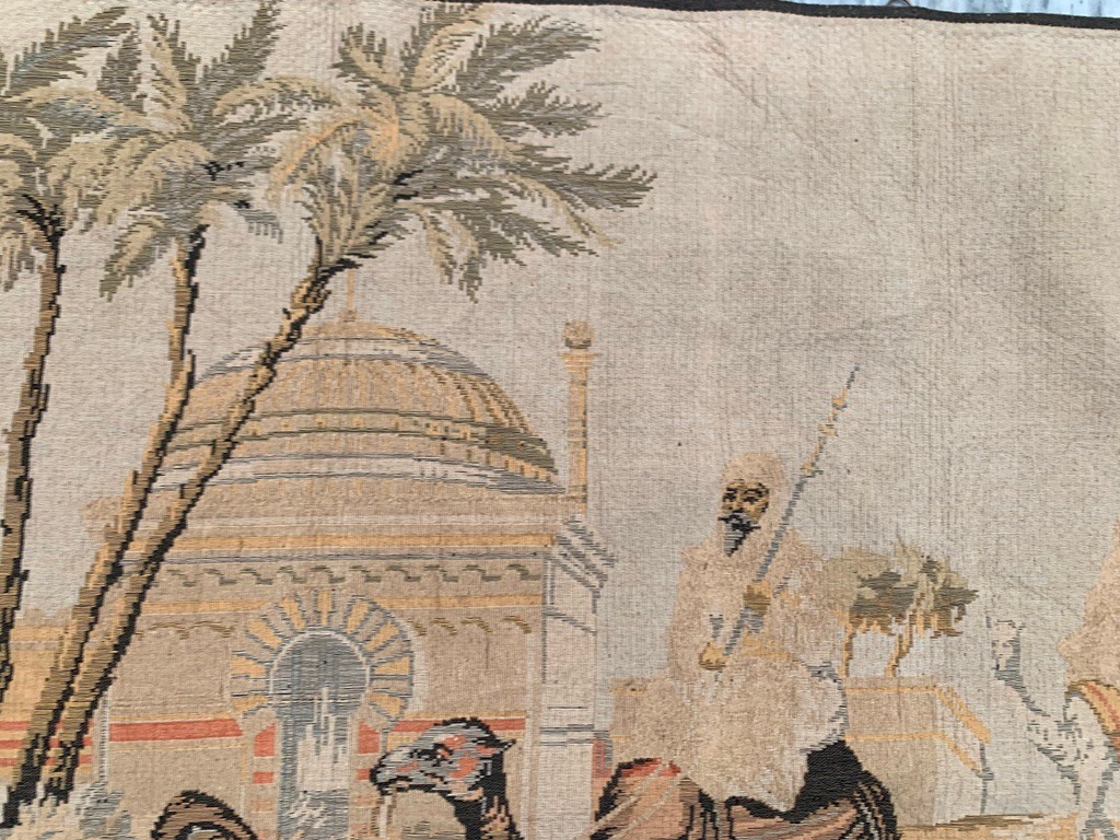 Vintage Tapestry,French Arabic People view Pictorial Tapestry Home Decor 4x6ft