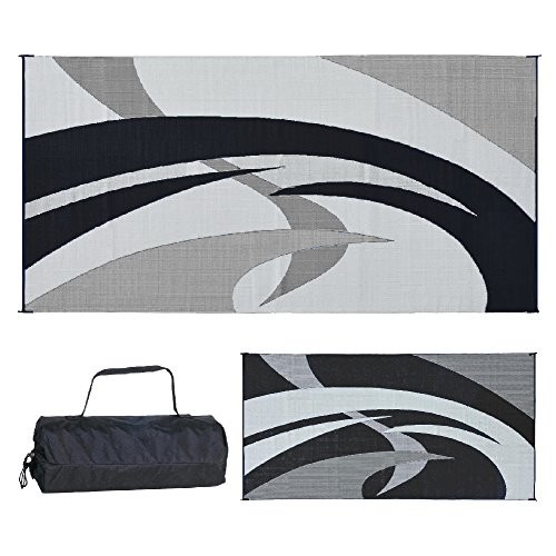 Stylish Camping 159181 9-Feet By 18-Feet Reversible Mat, Plastic Straw