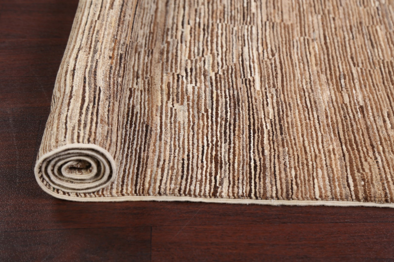 Abstract Contemporary Oriental Area Rug 4×6 Earth ton Handmade Natural Dye Rug