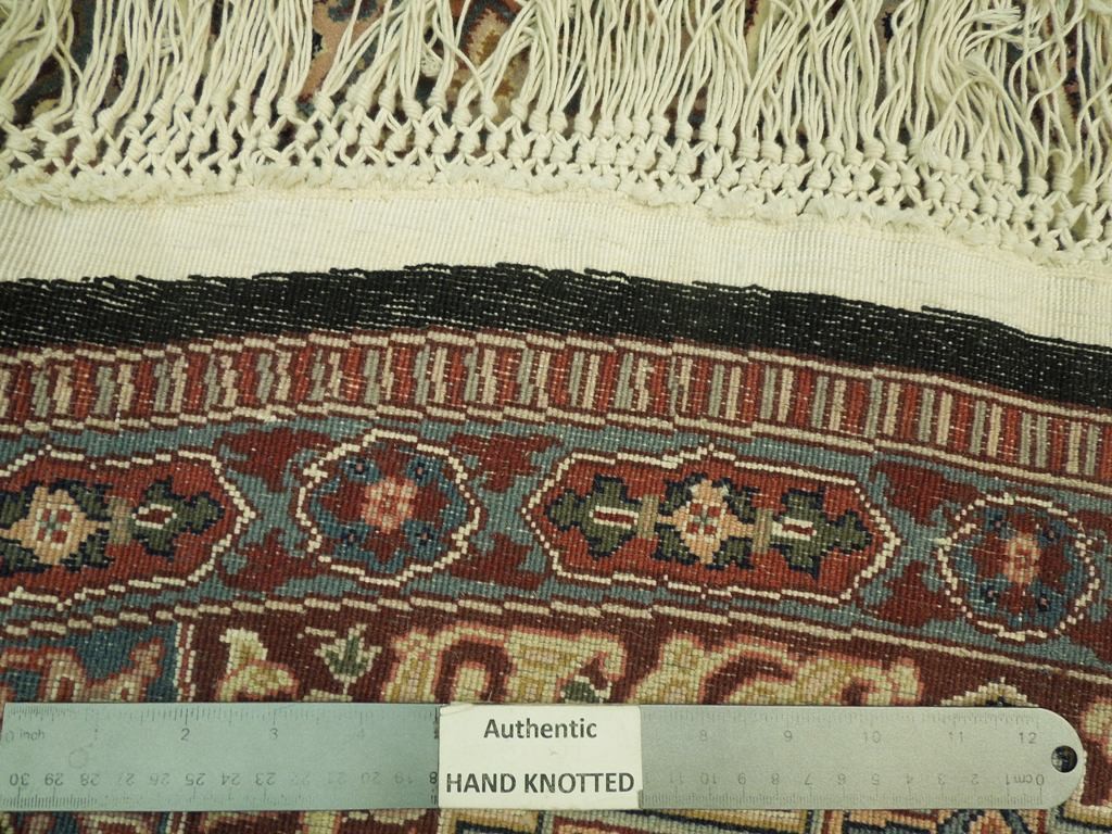 8.9 Feet ROUND Wool and Silk Fine Quality Rug MULTI COLORS #PIX-20839