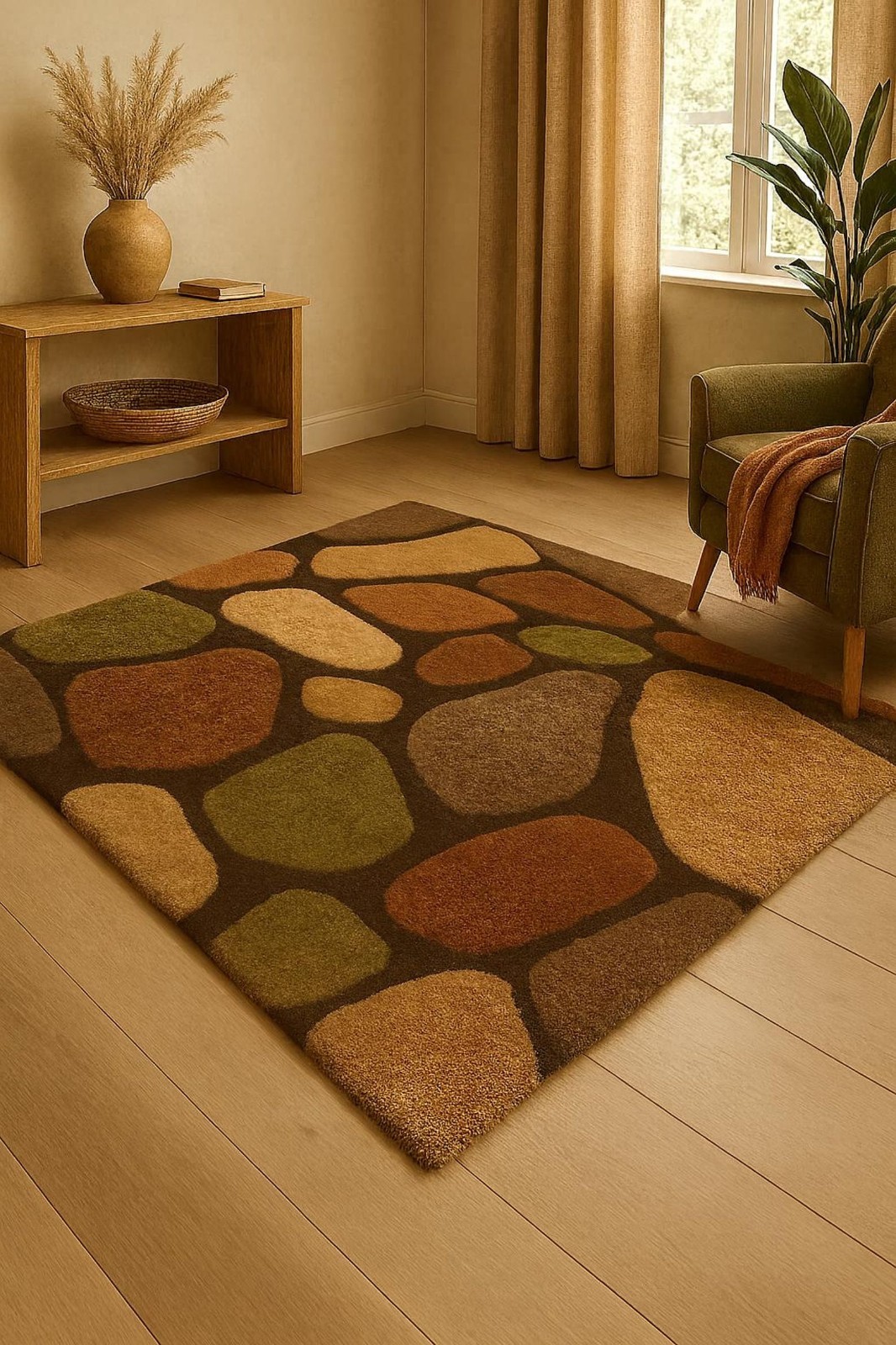 Designer Rug | Irregular Rug | Wool area Rugs | Living Room Rug | Tufted A31