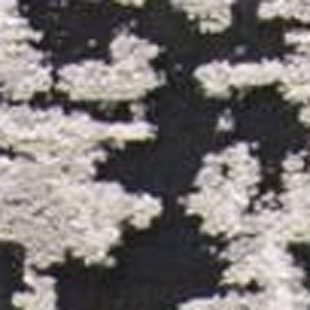 5′ X 8′ Black White And Gray Stain Resistant Area Rug