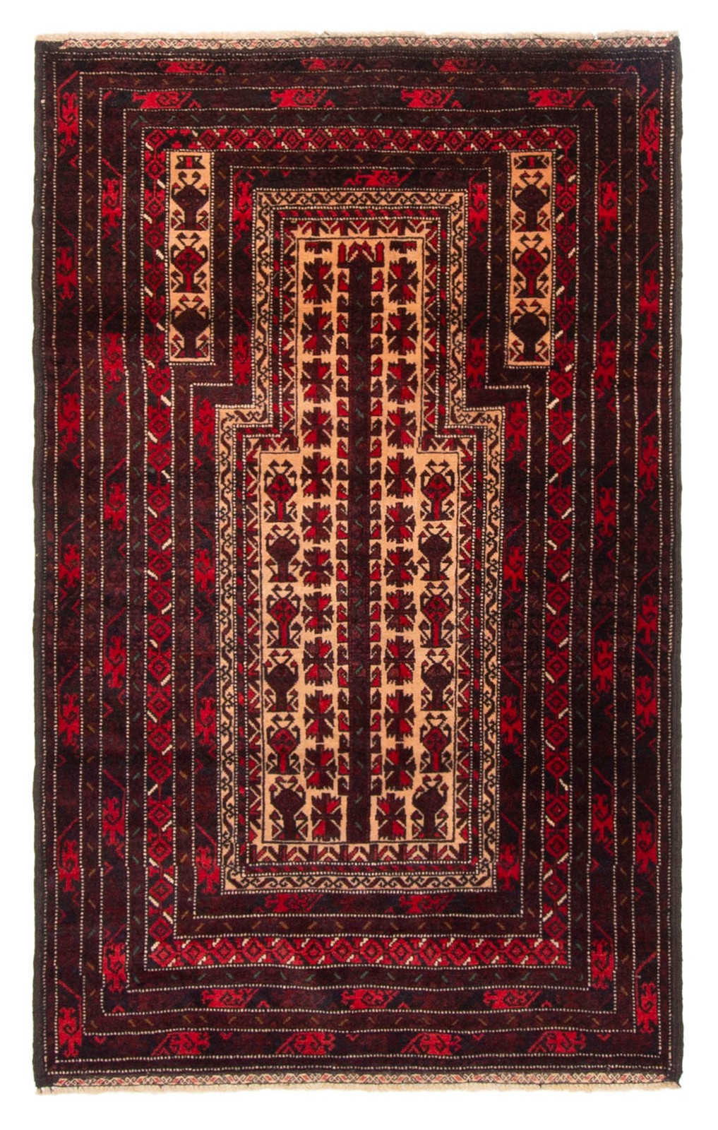 Traditional Vintage Hand-Knotted Area Rug 3’0″ x 5’0″ Oriental Wool Carpet