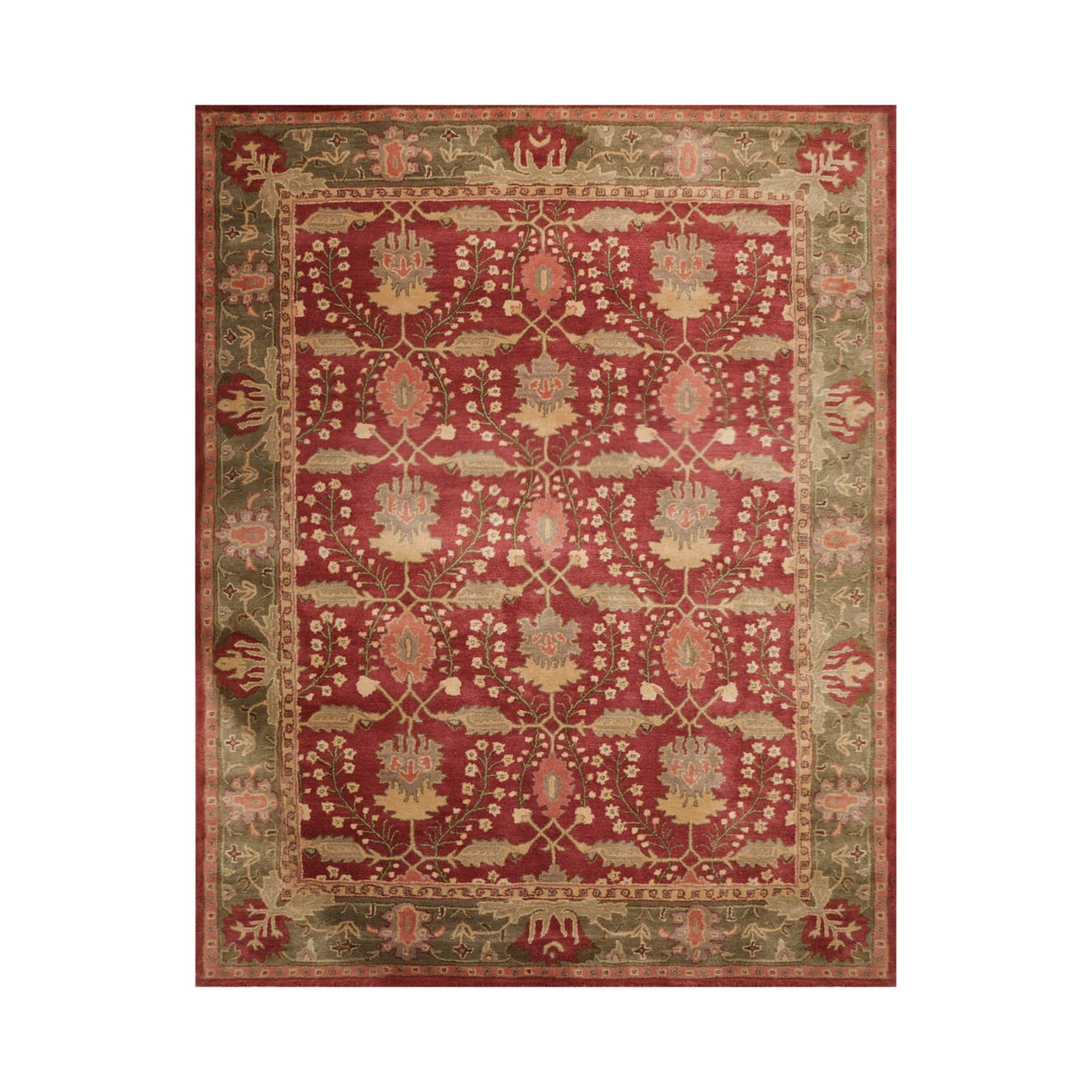 Multi Size Multi Color William Morris Handmade 100% Wool Oriental Are Rug