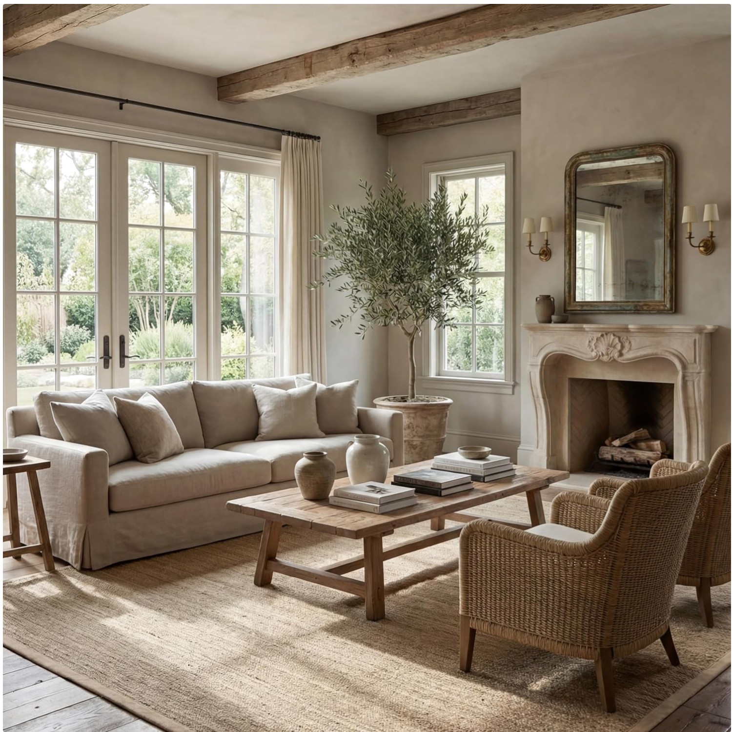 Easy Clean Seagrass Rug for Living Room