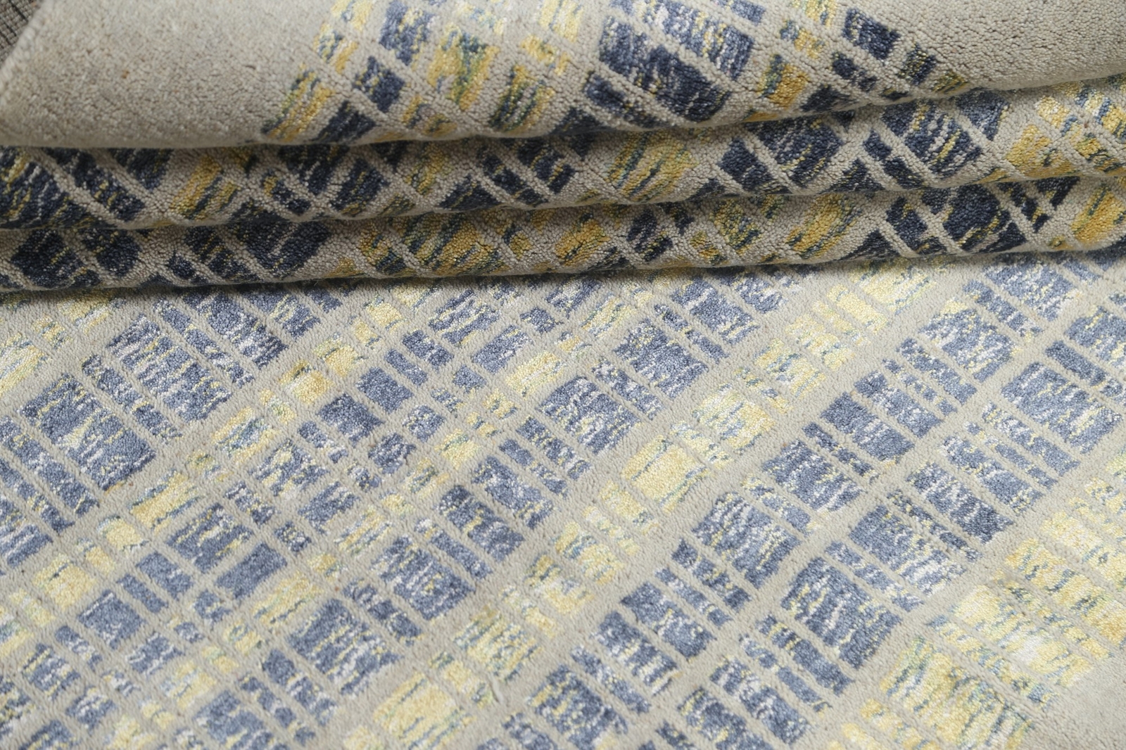 Luxury Hand-Knotted Abstract Contemporary Wool Rugs 5×8 ft
