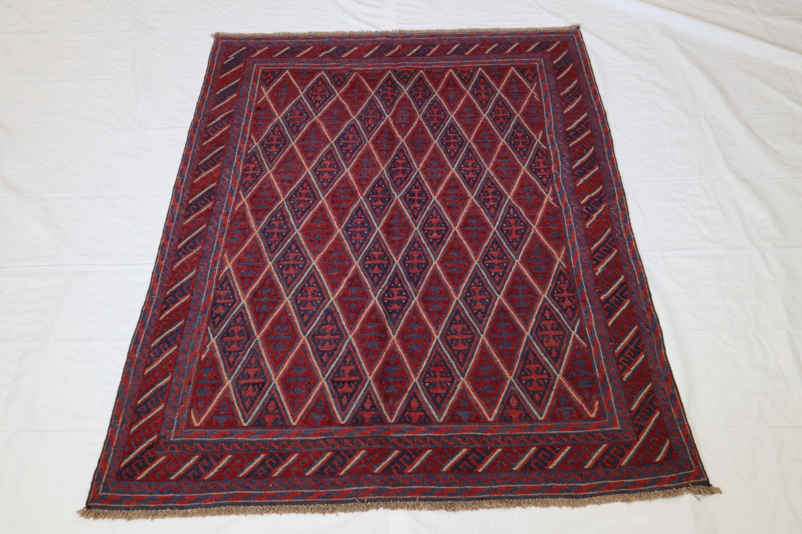 4’10” x 6’4″ ft. Afghan Oushak Hand Knotted Wool Traditional Area Rug