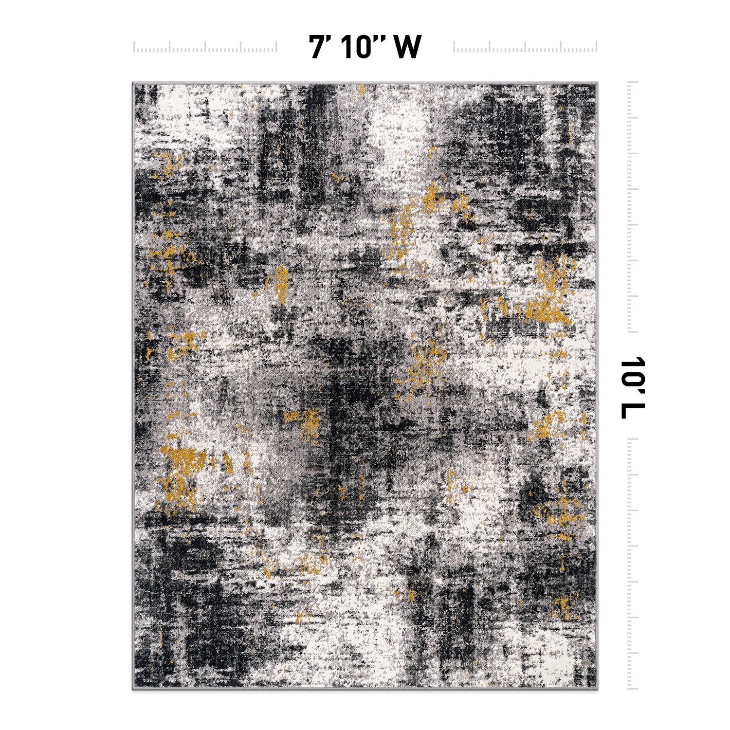 Rugshop Large Rugs Adare Contemporary Abstract Carpet for Living Room 8×10 Rugs