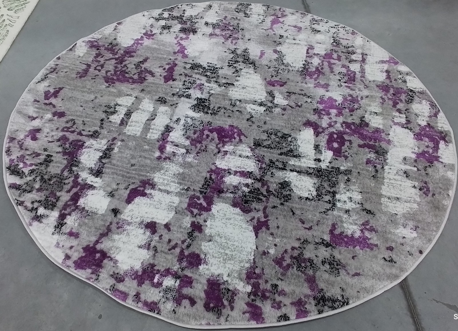 GREY / PURPLE 6′-7″ x 6′-7″ Flaw in Rug, Reduced Price 1172790676 SKY193R-6R