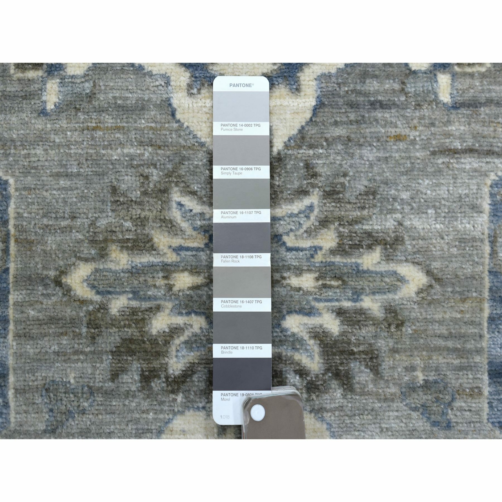 2’6″x11’6″ Extra Soft Wool Hand Knotted Gray Afghan Peshawar Runner Rug R70226