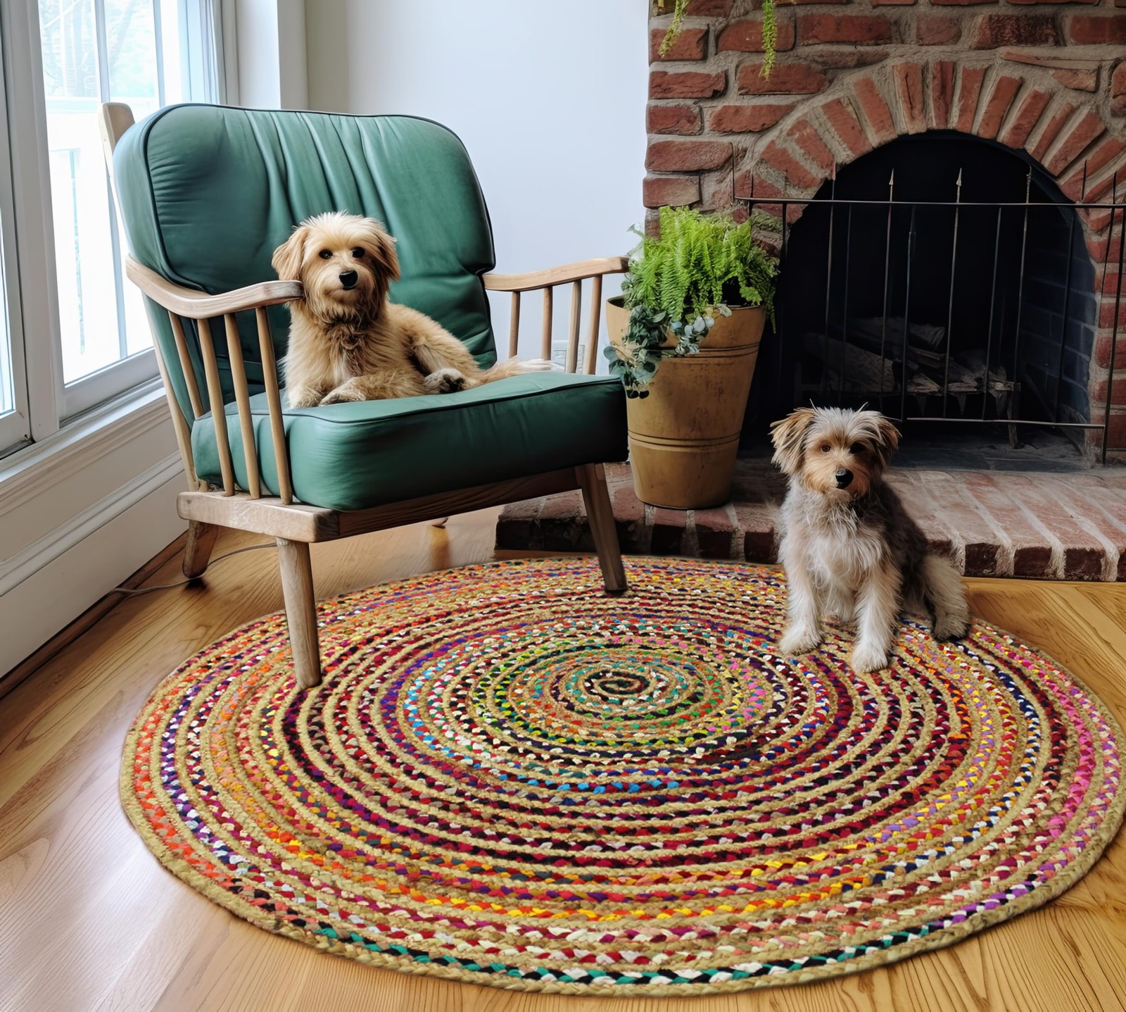Cotton Craft Craft Jute Chindi Braid Rag Rug – Rustic Area Accent