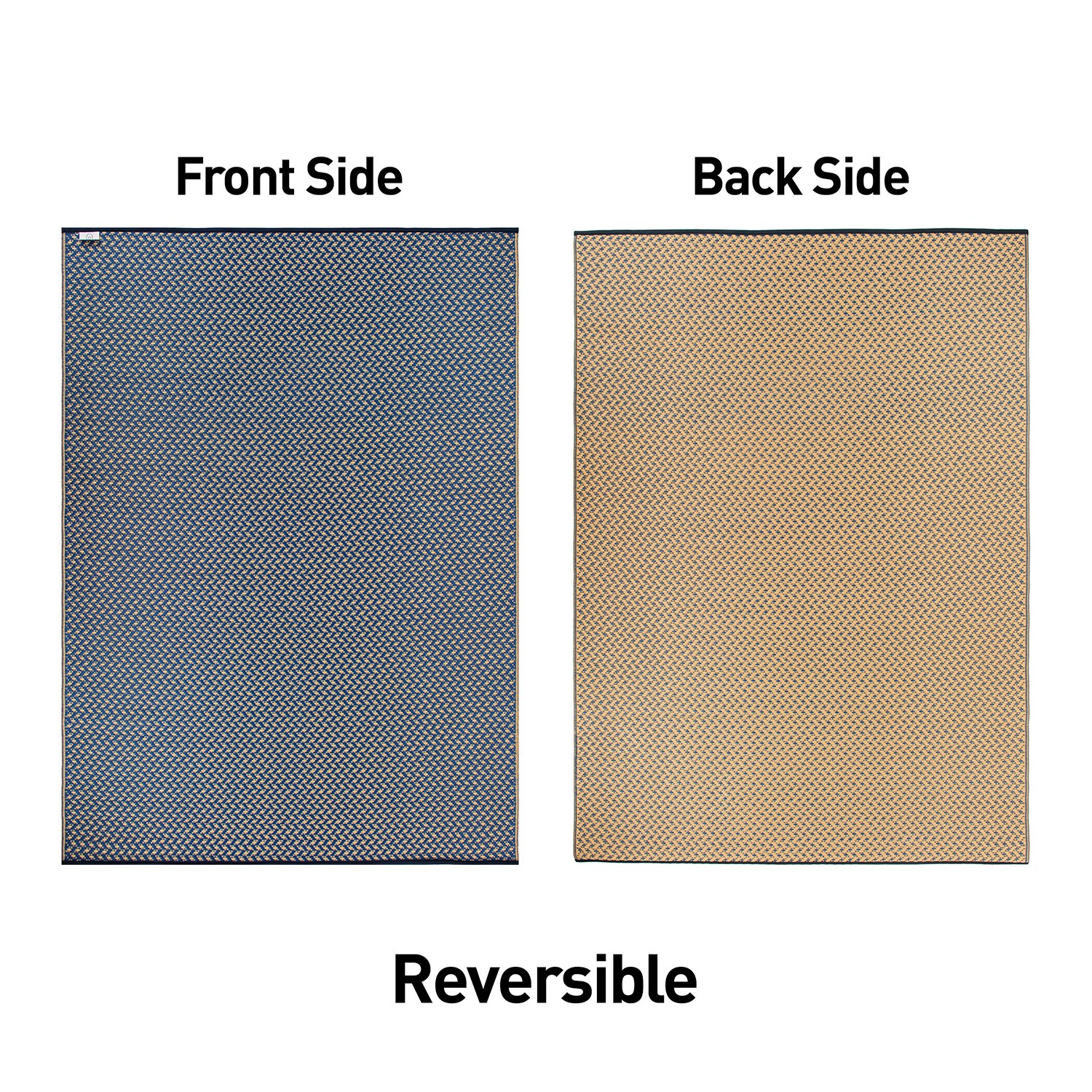 Rugshop Outdoor Carpet Modern Solid Reversible Plastic Indoor Outdoor Rugs 3×5