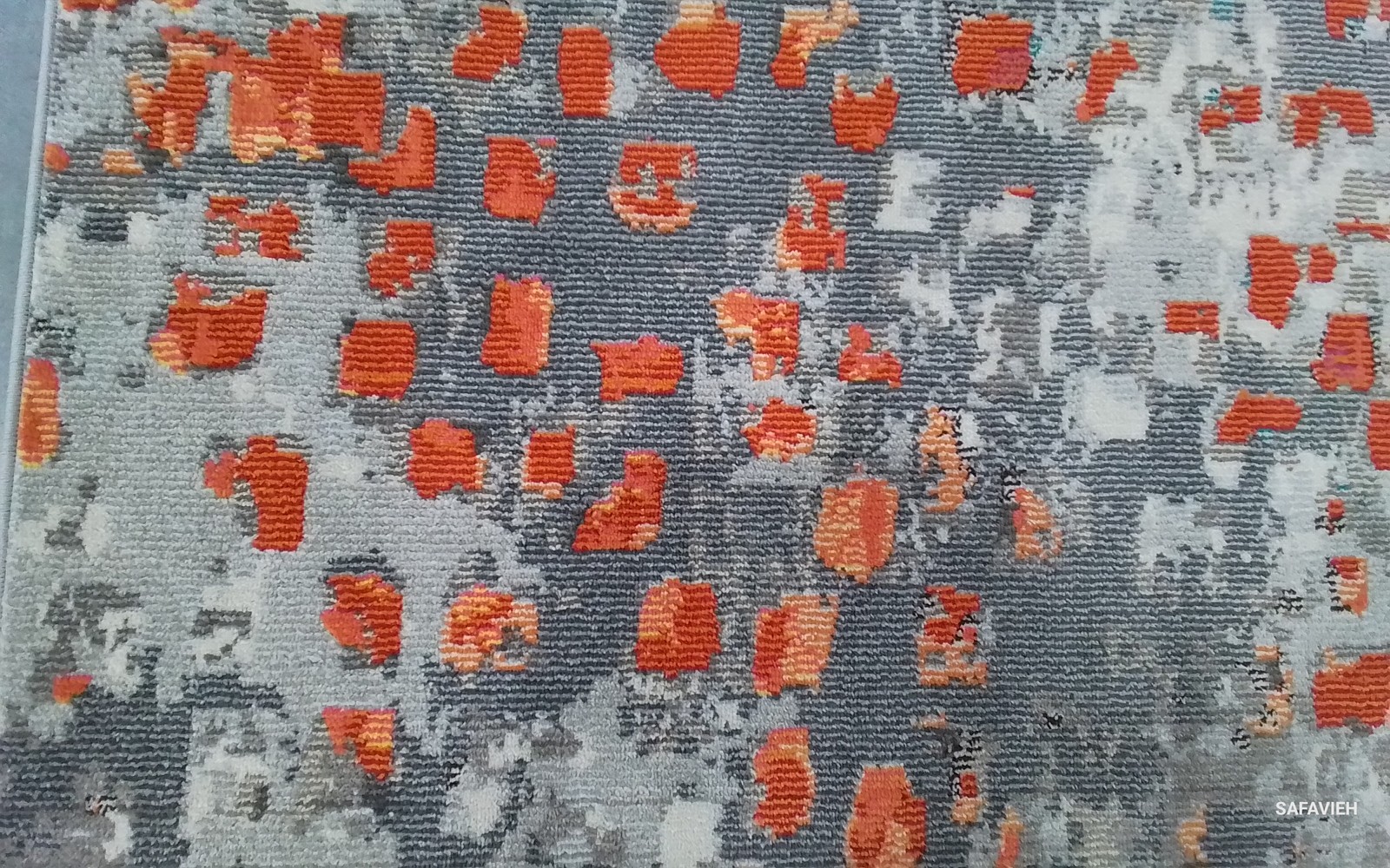 GREY / ORANGE 5′-3″ x 7′-6″ Flaw in Rug, Reduced Price 1172805585 MAD425H-5