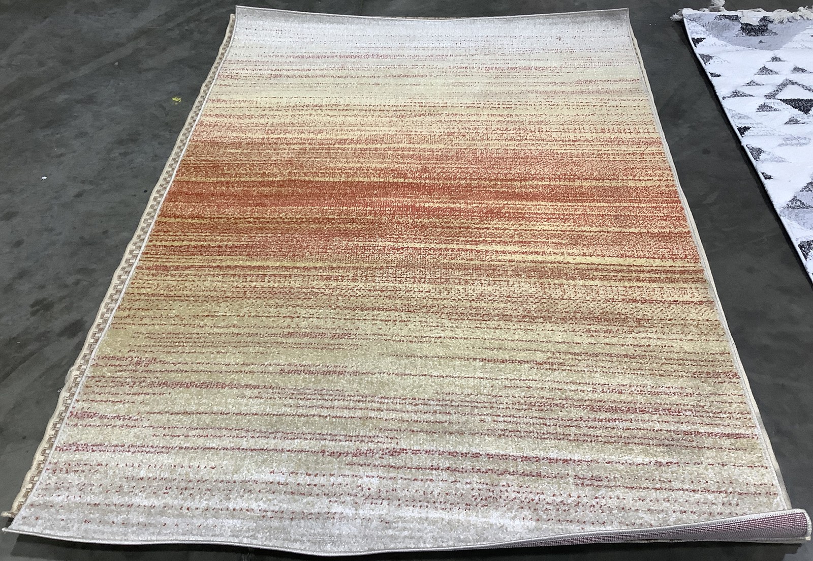 ORANGE / RED 5′-1″ x 7′-6″ Stained Rug, Reduced Price 1172685636 ADR142P-5