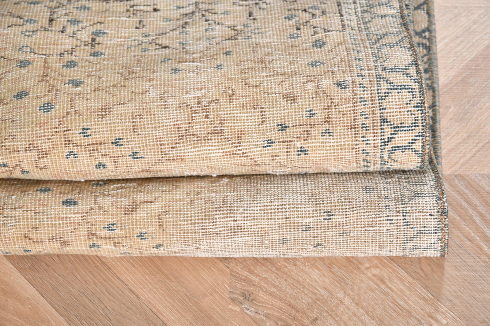 4,9×6,4 ft Rug, Area Turkish Rug, Brown Floral Rug