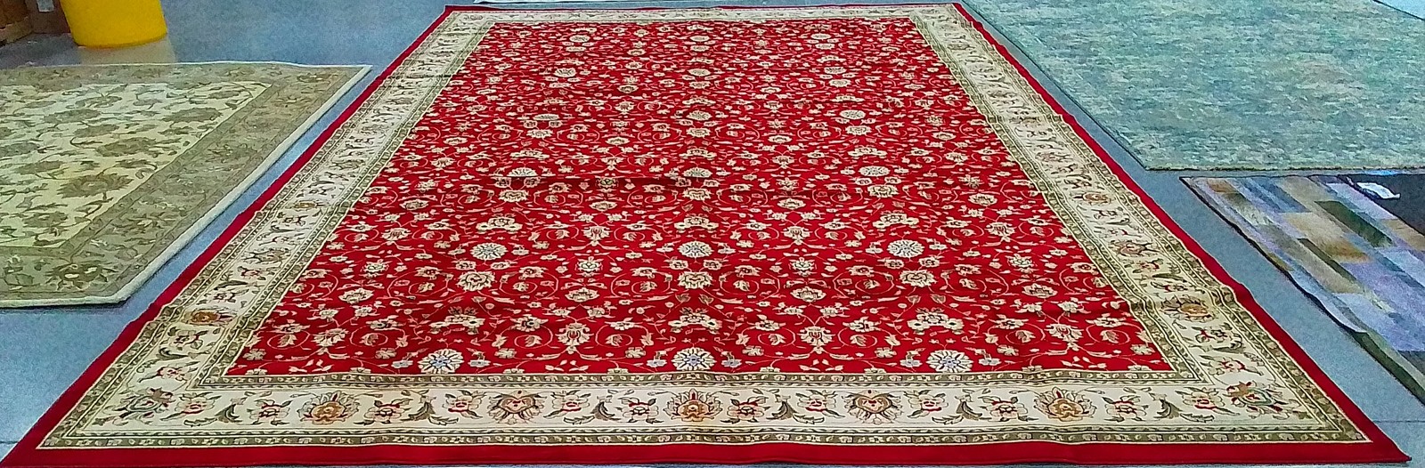 RED / IVORY 12′-0″ x 18′-0″ Back Stain Rug Reduced Price 1172803474 LNH312A-1218