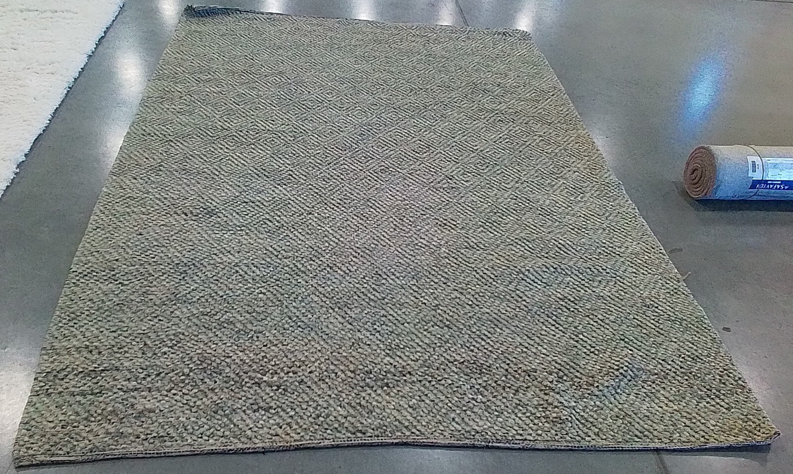 CAMEL / GREY 6′ X 9′ Back Stain Rug, Reduced Price 1172761075 NAT503C-6