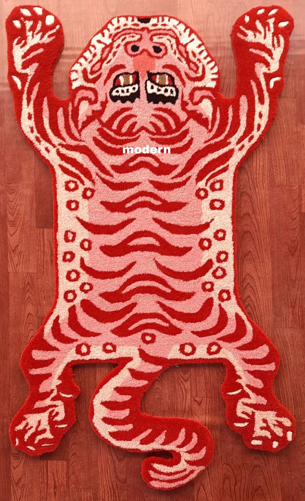Tibetan Tiger Rugs 5×8 Feet Handmade 100% Woolen Hand Tufted For Home Decoration