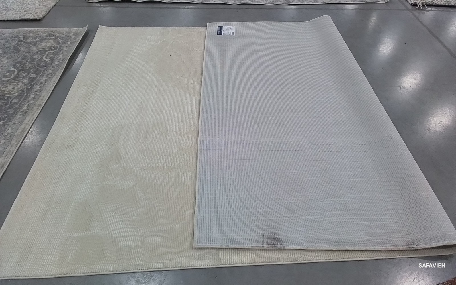 IVORY 7′-0″ x 10′-0″ Back Stain Rug, Reduced Price 1172803874 REV102A-7
