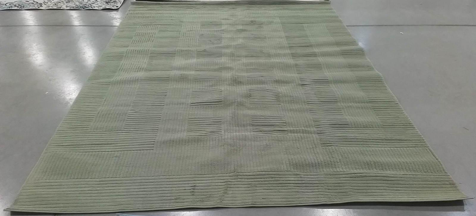 GREEN 8′-0″ x 10′-0″ Flaw in Rug, Reduced Price 1172793641 SLE686Y-8