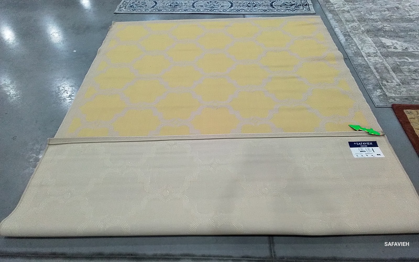 YELLOW / BEIGE 8′-0″ x 11′-0″ Stained Rug, Reduced Price 1172799855 CY6009-316-8