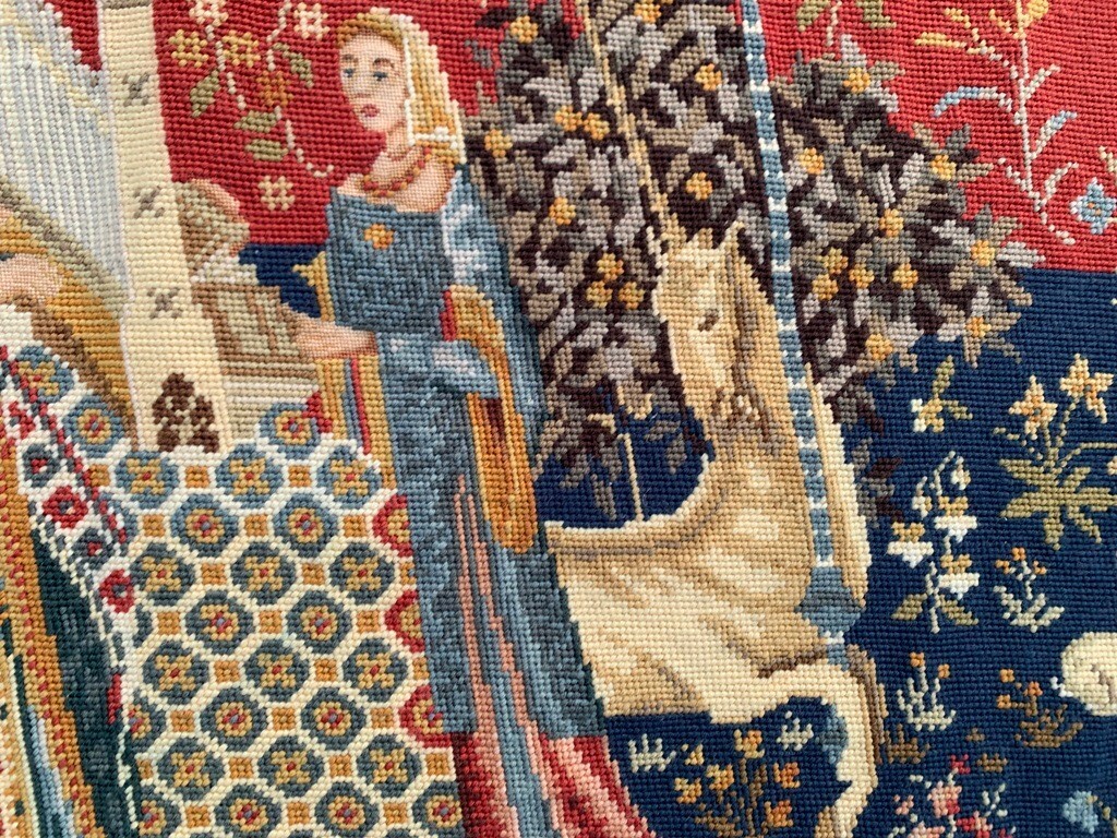 Vintage Tapestry, Unicorn French Tapestry Pictorial Tapestry Home Decor 2×3 ft